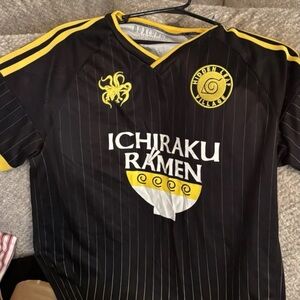 Ichiraku Ramen Black and Yellow Men's Jersey